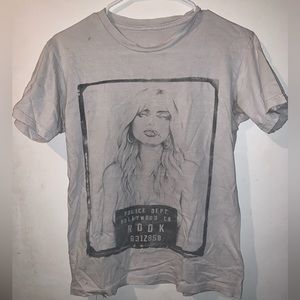 white t shirt with picture